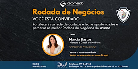 Rodada De Negócios + Palestra: O Poder do Networking tickets