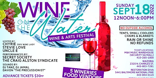 WINE ON THE WATER 2022 (Wine & Arts Festival)