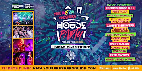 Neon Freshers House Party | Huddersfield Freshers 2022 tickets