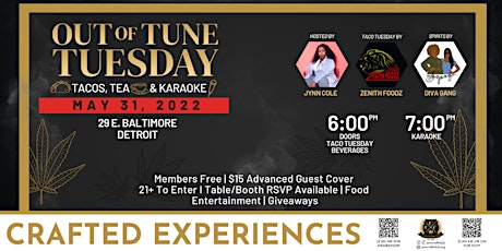 Out of Tune Tuesday l Tacos Tea & Karaoke feat. Host Jynn Cole tickets