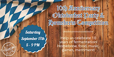 10th Anniversary Oktoberfest Party &  Homebrew Competition