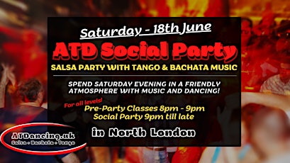 ATD Social Party - Salsa Party with Tango & Bachata music tickets