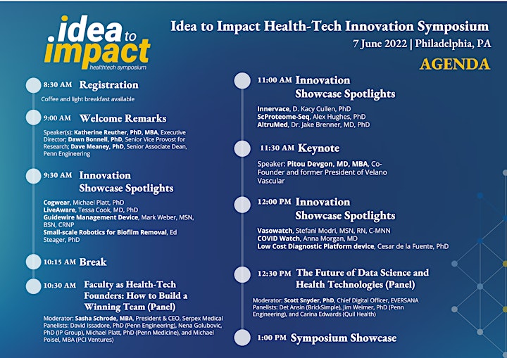Idea to Impact Health-Tech Innovation Symposium image