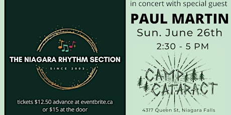 The legendary Niagara Rhythm Section with special guest Paul Martin tickets