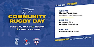 Toronto Arrows Community Day at Variety Village