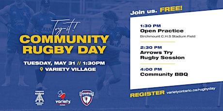 Toronto Arrows Community Day at Variety Village tickets