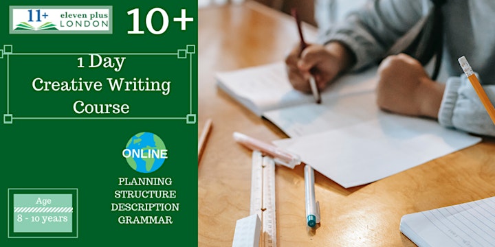 1 Day 10+  Creative Writing Course  (ONLINE) image