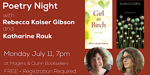 Poetry Night with Rebecca Kaiser Gibson and Katharine Rauk