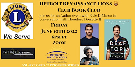 DRLC Book Club  - Deaf Utopia with Nyle DiMarco