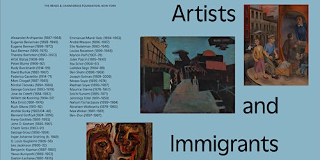 Catalogue Release Party for "Artists and Immigrants"