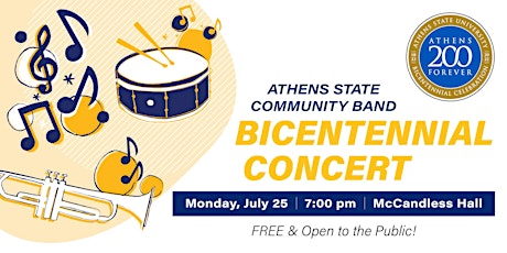 Athens State University Community Band: Bicentennial Celebration Concert tickets