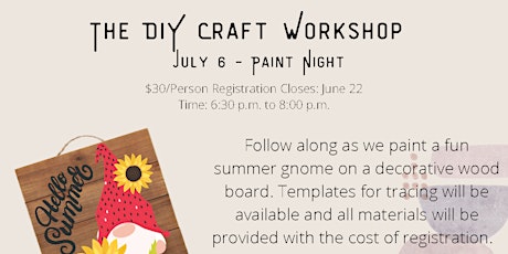 DIY Craft Workshop: Paint Night tickets