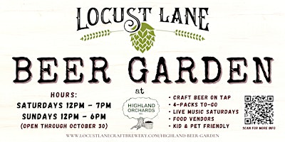 Locust Lane Beer Garden at Highland Orchards