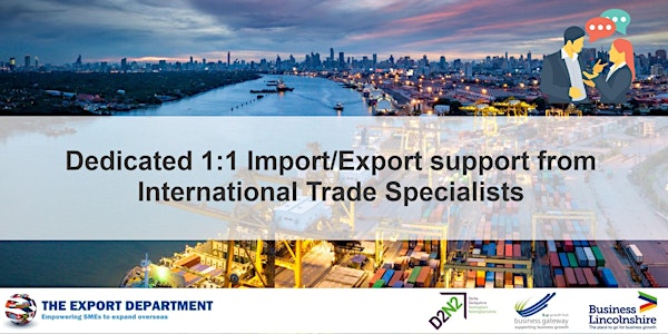 27th May - International Trade Specialist 1:1 session