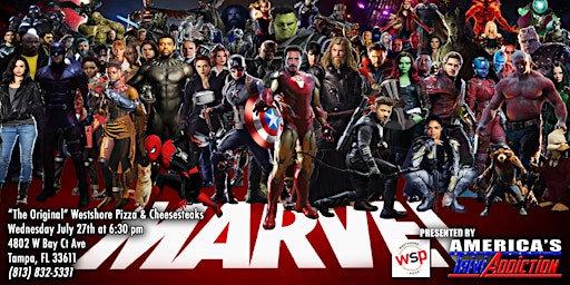 Marvel Themed Trivia - ONE TICKET PER ATTENDEE