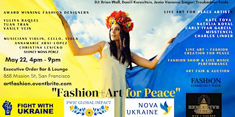 "Fashion+Art For Peace" Fundraiser for Ukraine tickets