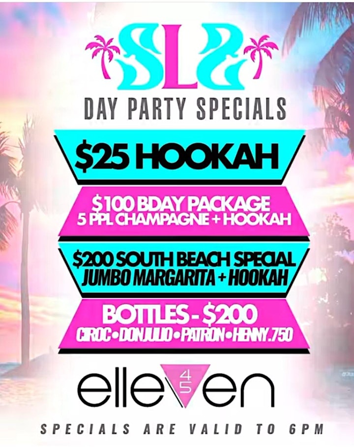 SLS Sunday Day Party @ Elleven45/Free Entry B4 5pm/SOGA ENTERTAINMENT image