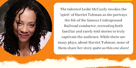 Leslie McCurdy's "Spirit of Harriet Tubman" tickets