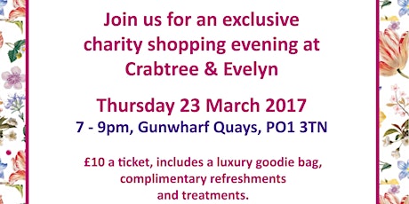 Crabtree & Evelyn pamper and shopping evening primary image
