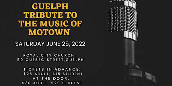 Guelph Tribute to the Music of Motown