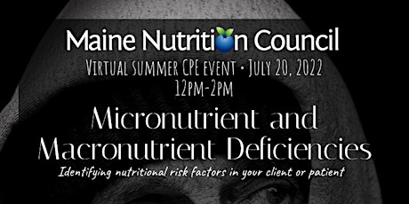 Micronutrient and Macronutrient Deficiencies VIRTUAL WEBINAR biglietti