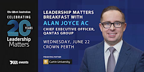 Leadership Matters: Breakfast with Alan Joyce AC tickets