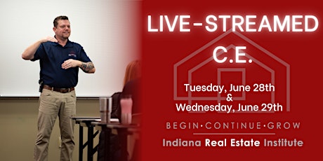 LIVE-STREAMED VIRTUAL - Continuing Education Course tickets