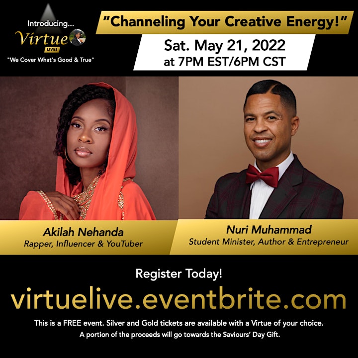 Virtue LIVE!: "Channeling Your Creative Energy!" image