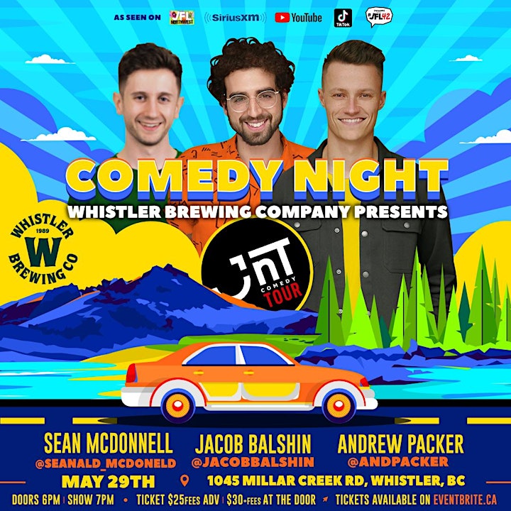 Comedy Night in Whistler | JNT Comedy Tour @ Whistler Brewing Company image
