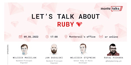 MonteTalks: Ruby tickets