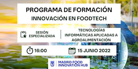 Sesión 7/8: Tecnologías Informáticas aplicadas a Agroalimentación entradas