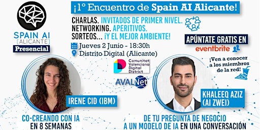 1º Encuentro presencial Spain AI Alicante:  AI Talks + Networking