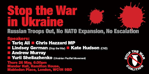 Public Rally: Stop the War in Ukraine - No NATO Expansion - No Escalation