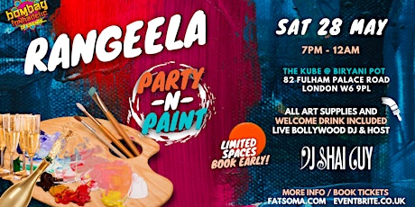 Rangeela Party N Paint tickets