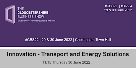 Innovation - Transport and Energy Solutions tickets