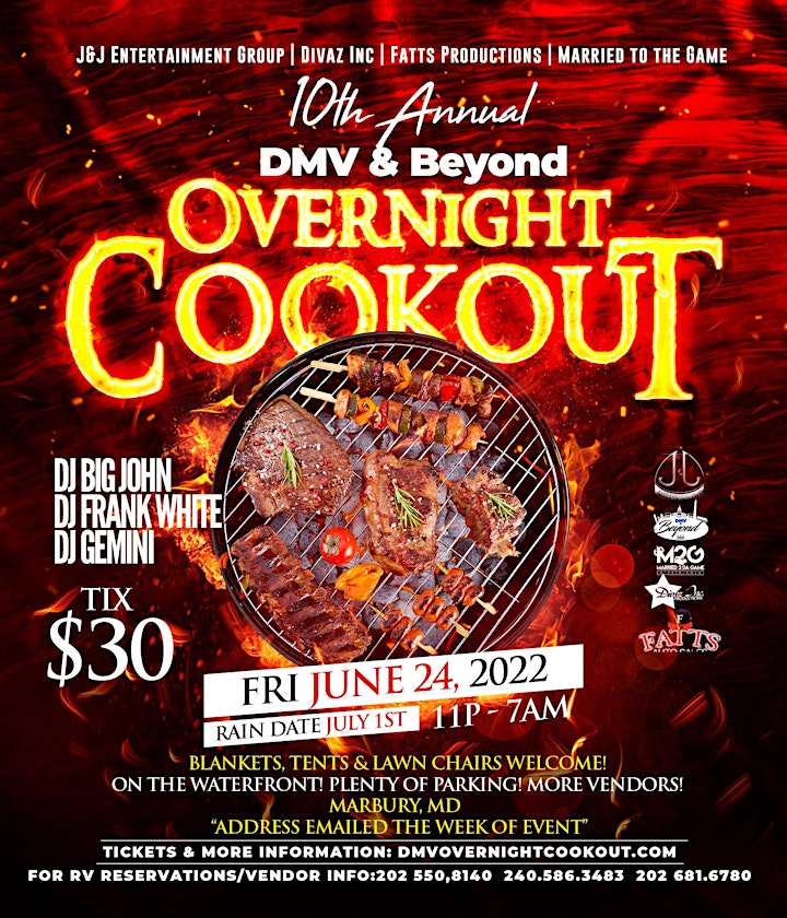 DMV Overnight Cookout: Spinning hits from the 90's, 2000's, and Beyond... image