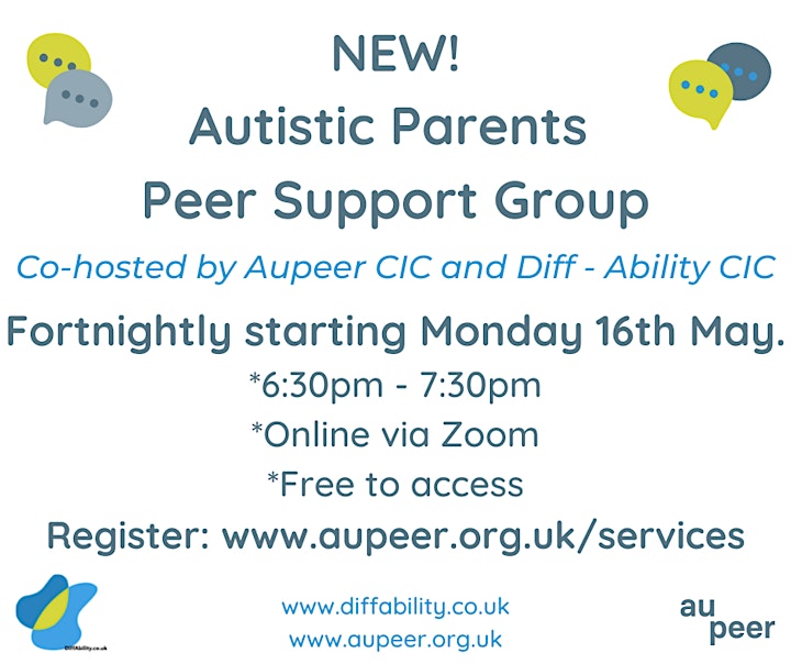 Autistic parents Peer support group image