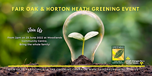 Fair Oak and Horton Heath Greening Event