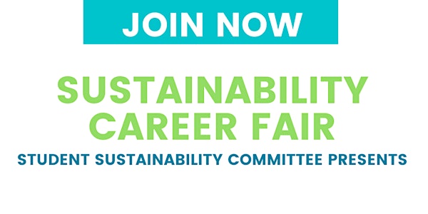 SSC Sustainability Career Fair: Faculty of Environment