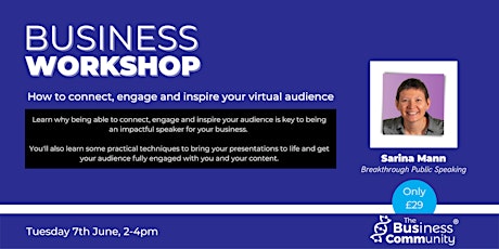 How to connect, engage and inspire your virtual audience tickets