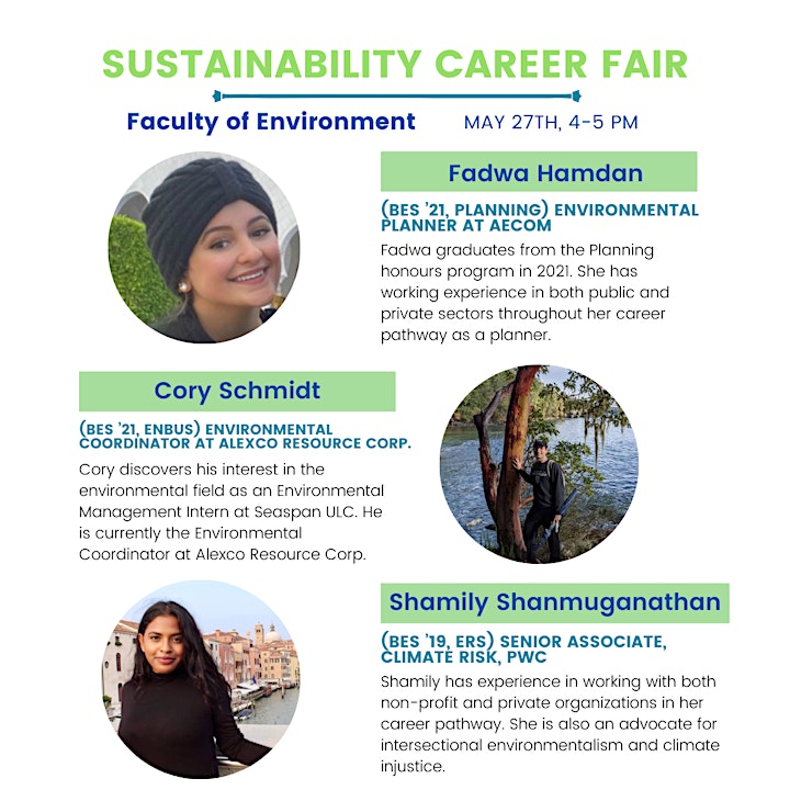 SSC Sustainability Career Fair: Faculty of Environment image