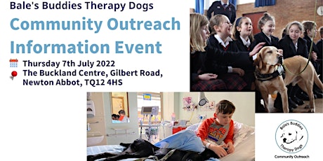 Bale's Buddies Therapy Dogs Community Outreach  -  FREE Information Event tickets