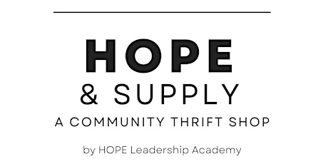 HOPE & Supply Community Thrift Shop (Outdoor Pop-up) tickets