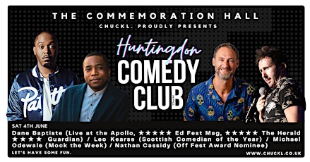 Huntingdon Comedy Club with Dane Baptiste tickets