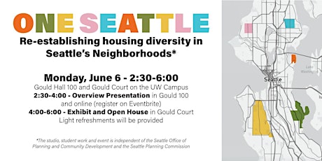 One Seattle: Re-establishing housing diversity in Seattle's Neighborhoods tickets