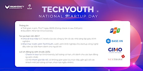 TECHYOUTH NATIONAL STARTUP DAY tickets