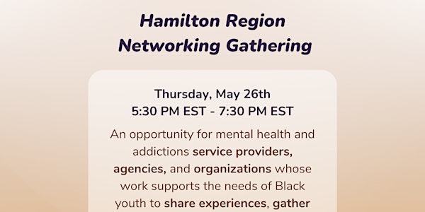 Hamilton Region Networking Gathering