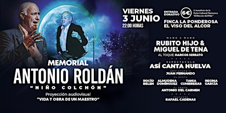 MEMORIAL ANTONIO ROLDÁN  "NIÑO COLCHÓN" entradas