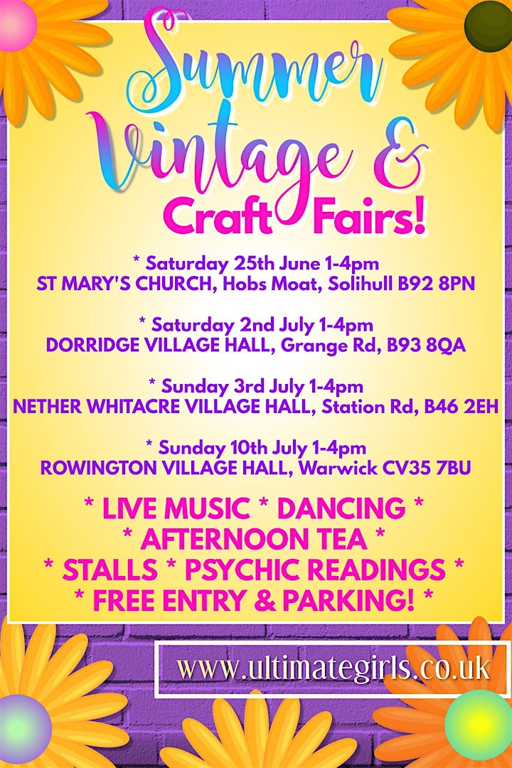 Summer Vintage & Craft Fair at Peopleton Village Hall image