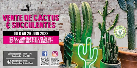 VENTE CACTUS ET SUCCULENTES Boulogne-Billancourt